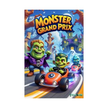 Monster Grand Prix Matte Poster